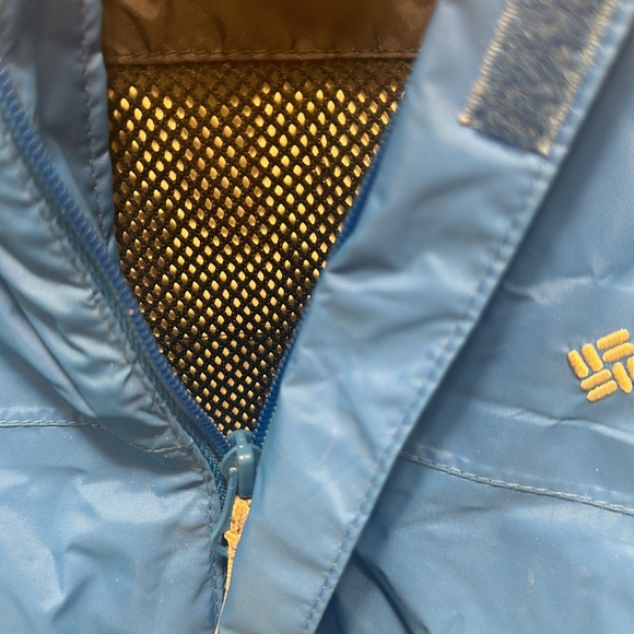Columbia Blue Zip Up Rain Jacket Size M - Picture 5 of 6
